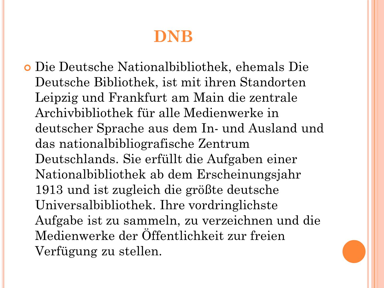Презентація на тему «Deutsche National bibliothek» - Слайд #2