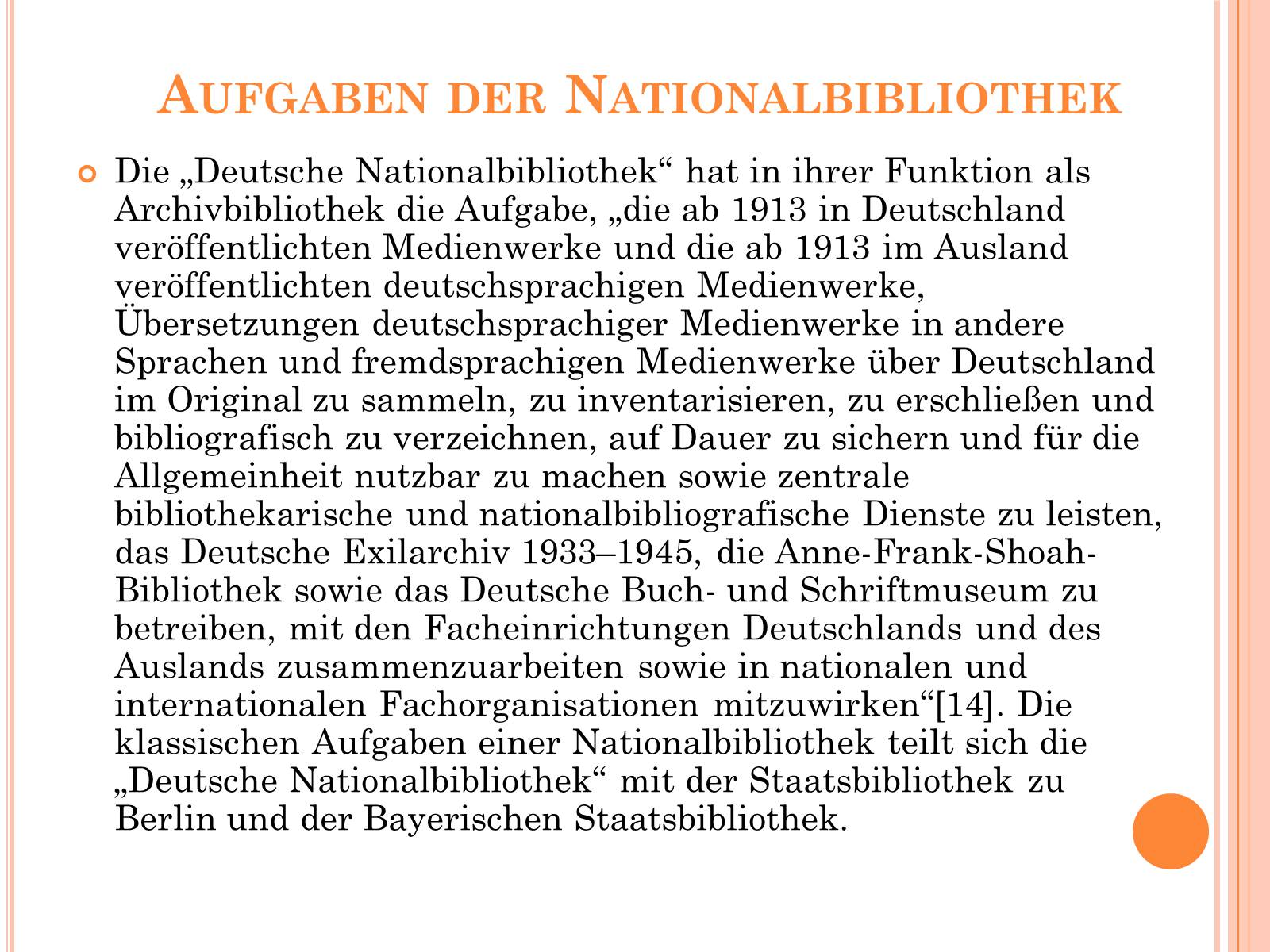 Презентація на тему «Deutsche National bibliothek» - Слайд #10