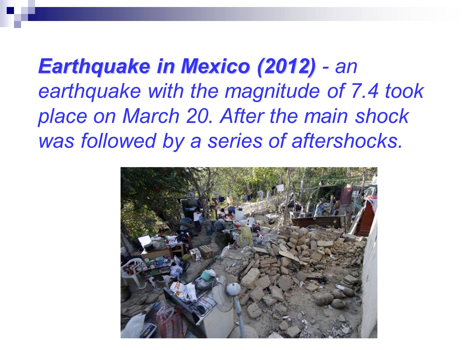 Презентація на тему «Earthquake in Mexico 2012» - Слайд #6