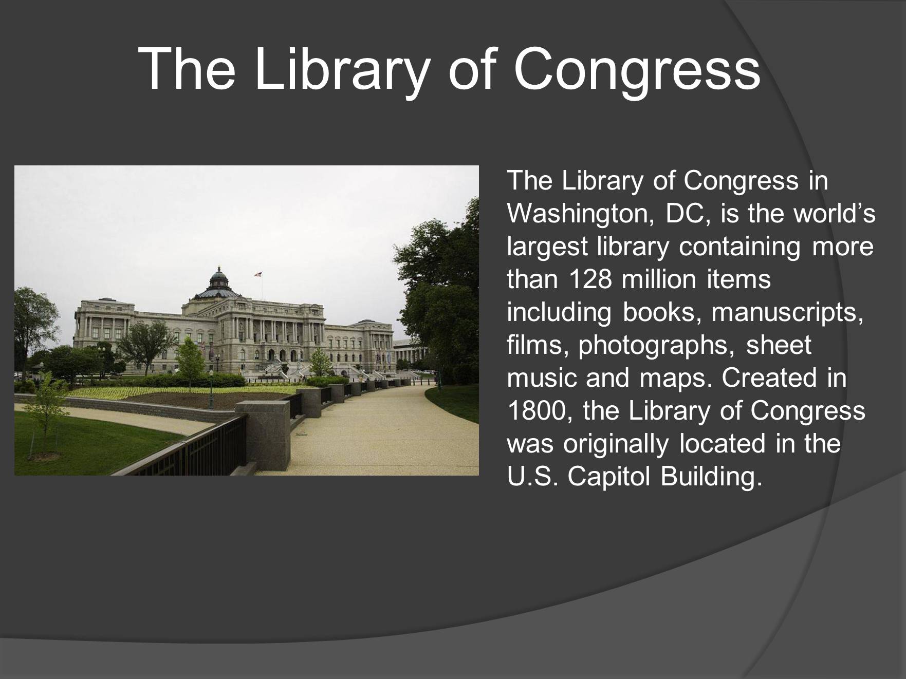 Презентація на тему «Washington D.C.» (варіант 1) - Слайд #5