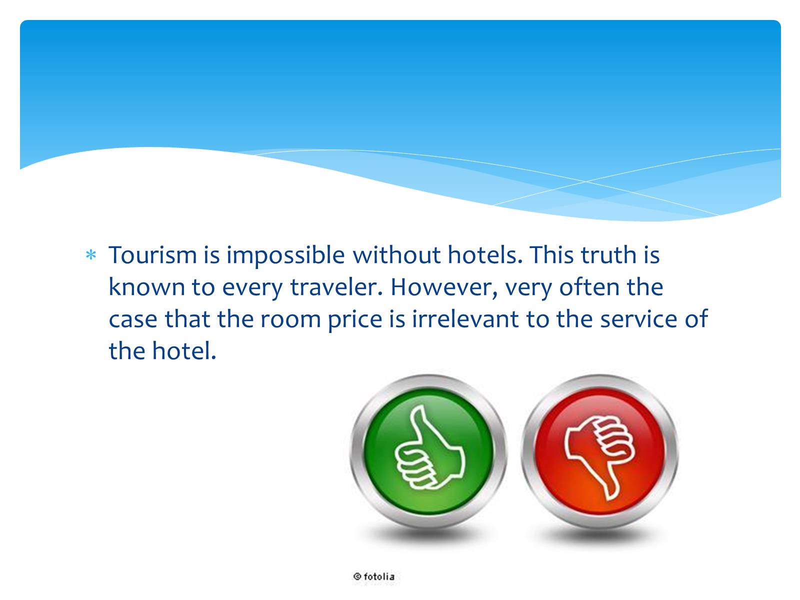 Презентація на тему «What should be a five-star hotel?» - Слайд #2