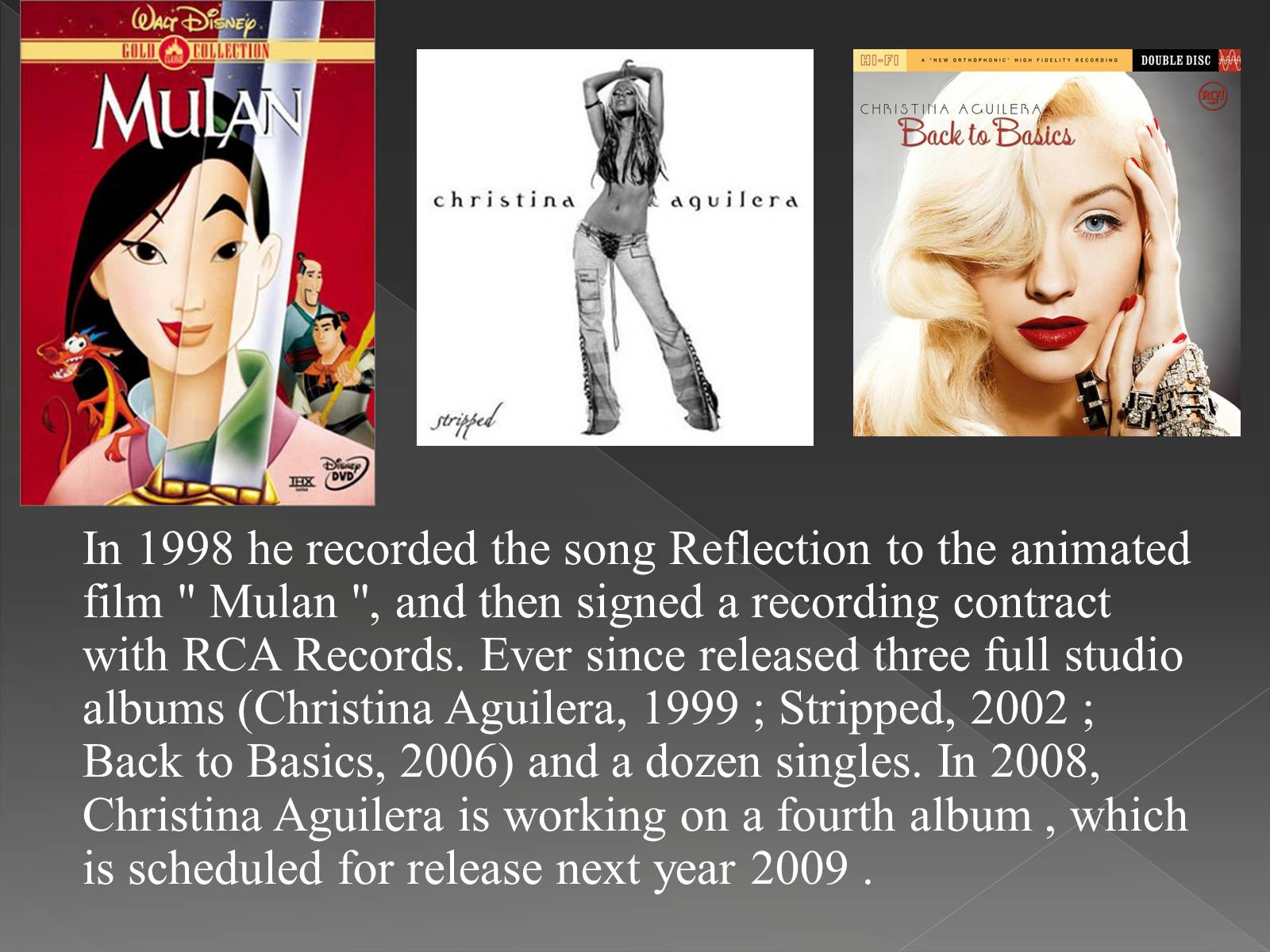 Презентація на тему «Christina Aguilera» - Слайд #5