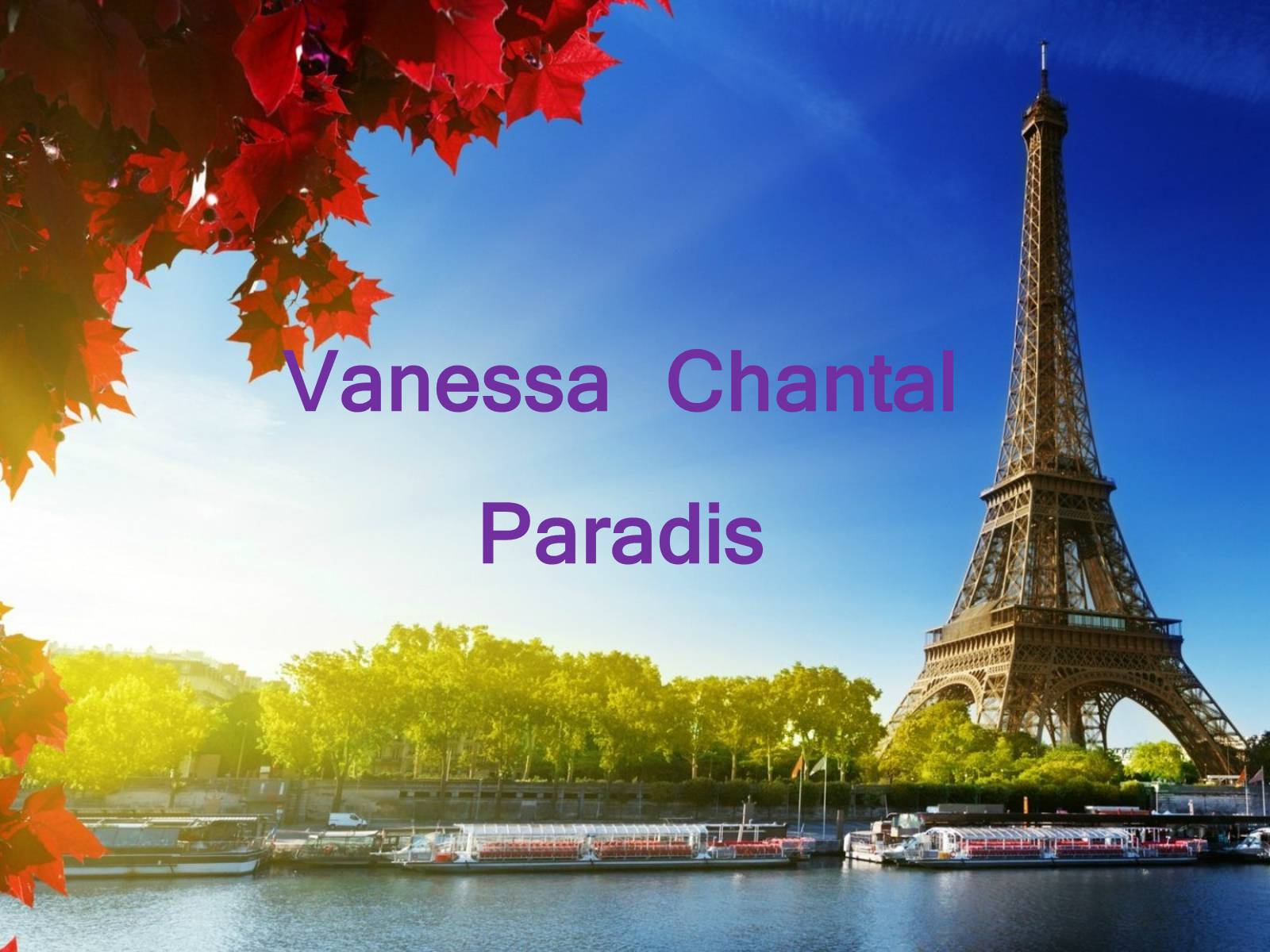 Презентація на тему «Vanessa Chantal Paradis» - Слайд #1