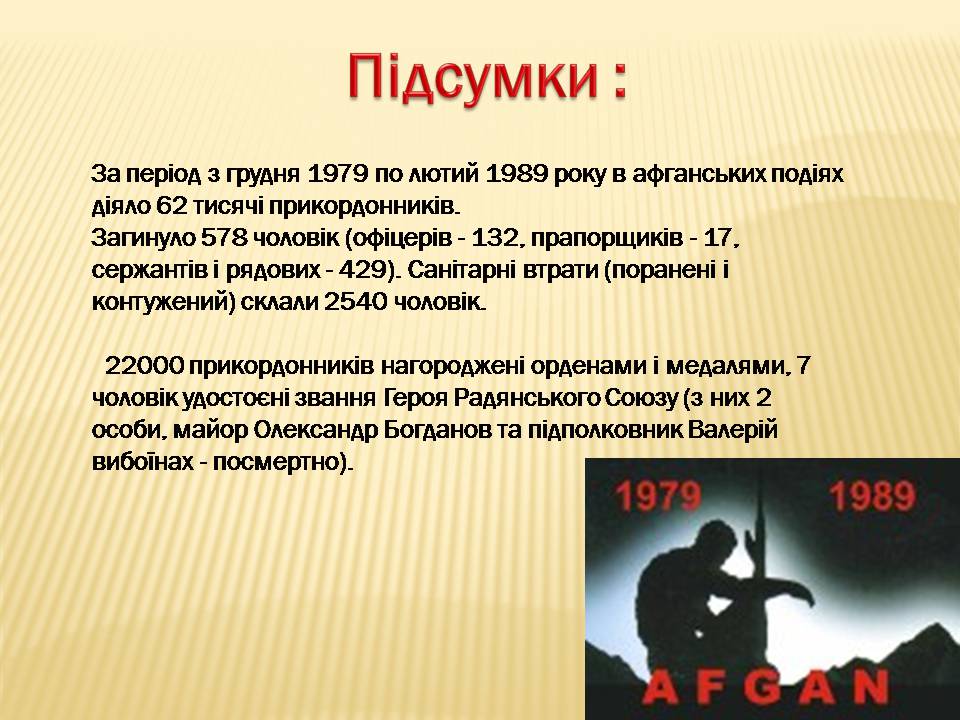 Презентація на тему «Афганська війна (1979—1989)» (варіант 4) - Слайд #7