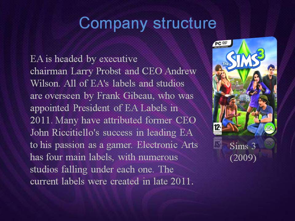 Презентація на тему «Electronic Arts» - Слайд #11