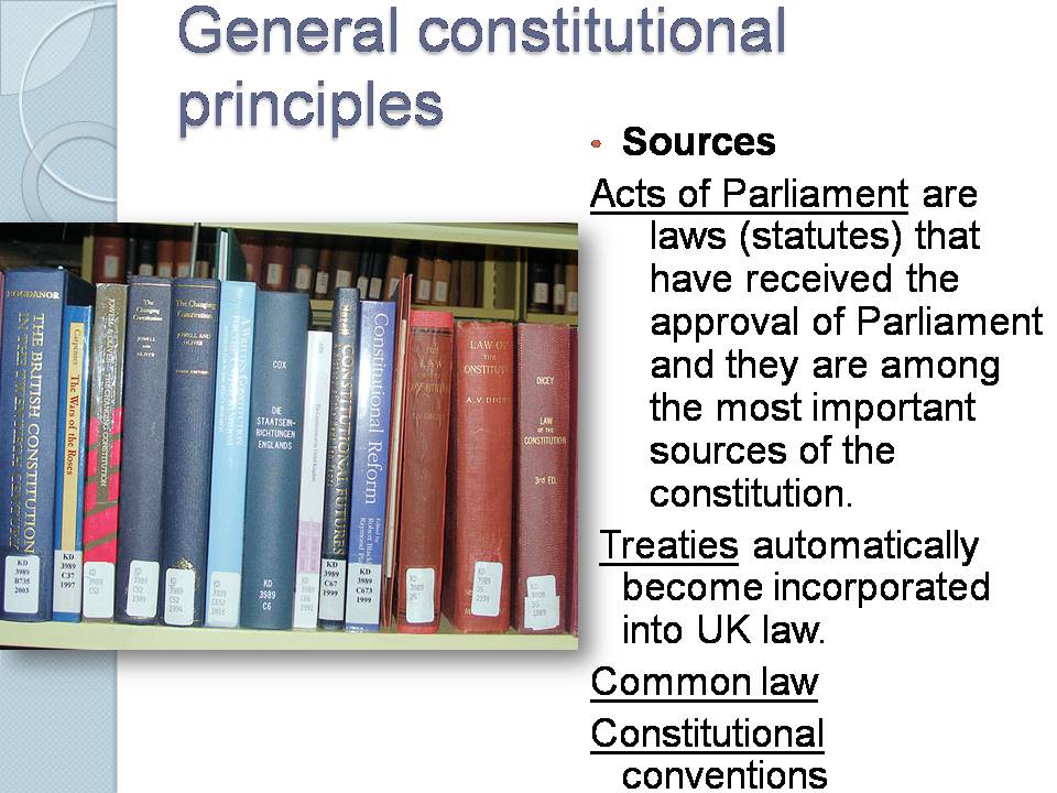 Презентація на тему «The constitution of the UK» - Слайд #3