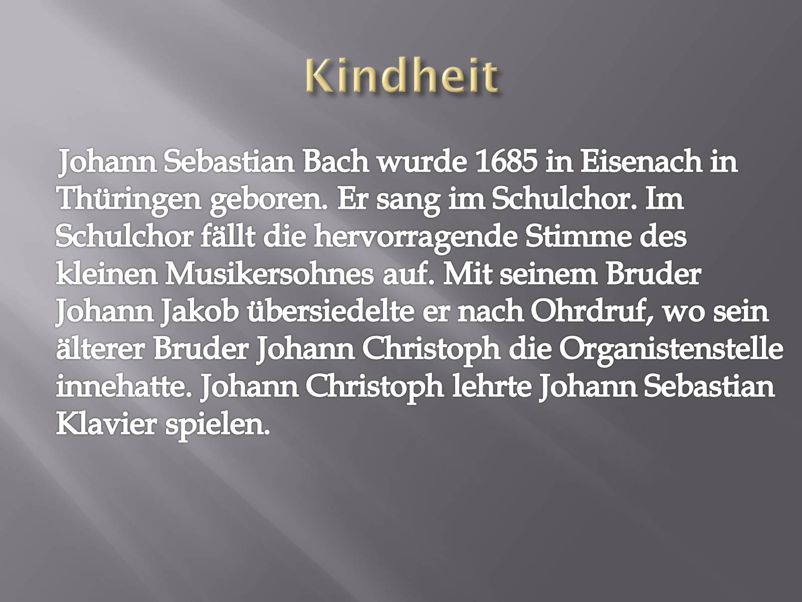 Презентація на тему «Johann Sebastian Bach» (варіант 3) - Слайд #4