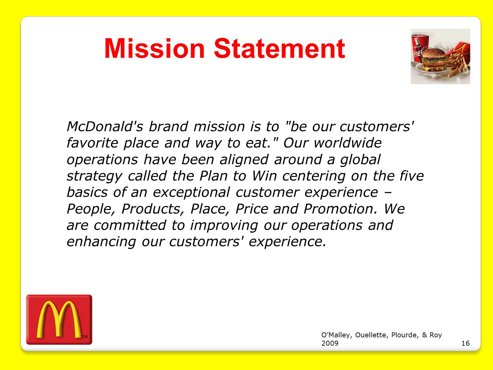 Презентація на тему «McDonald’s Corporation» - Слайд #16