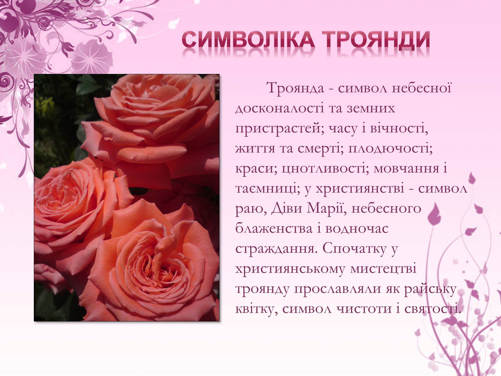 Презентація на тему «Образ троянди в усній народній творчості» - Слайд #2