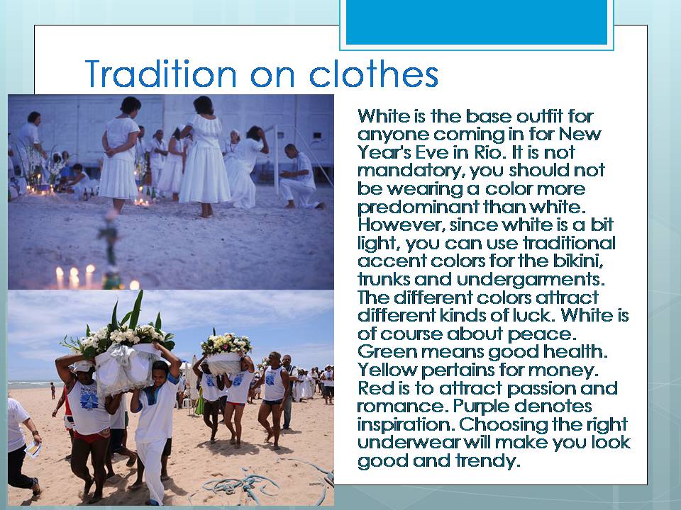Презентація на тему «New Year’s Traditions in Rio, Brazil» - Слайд #3