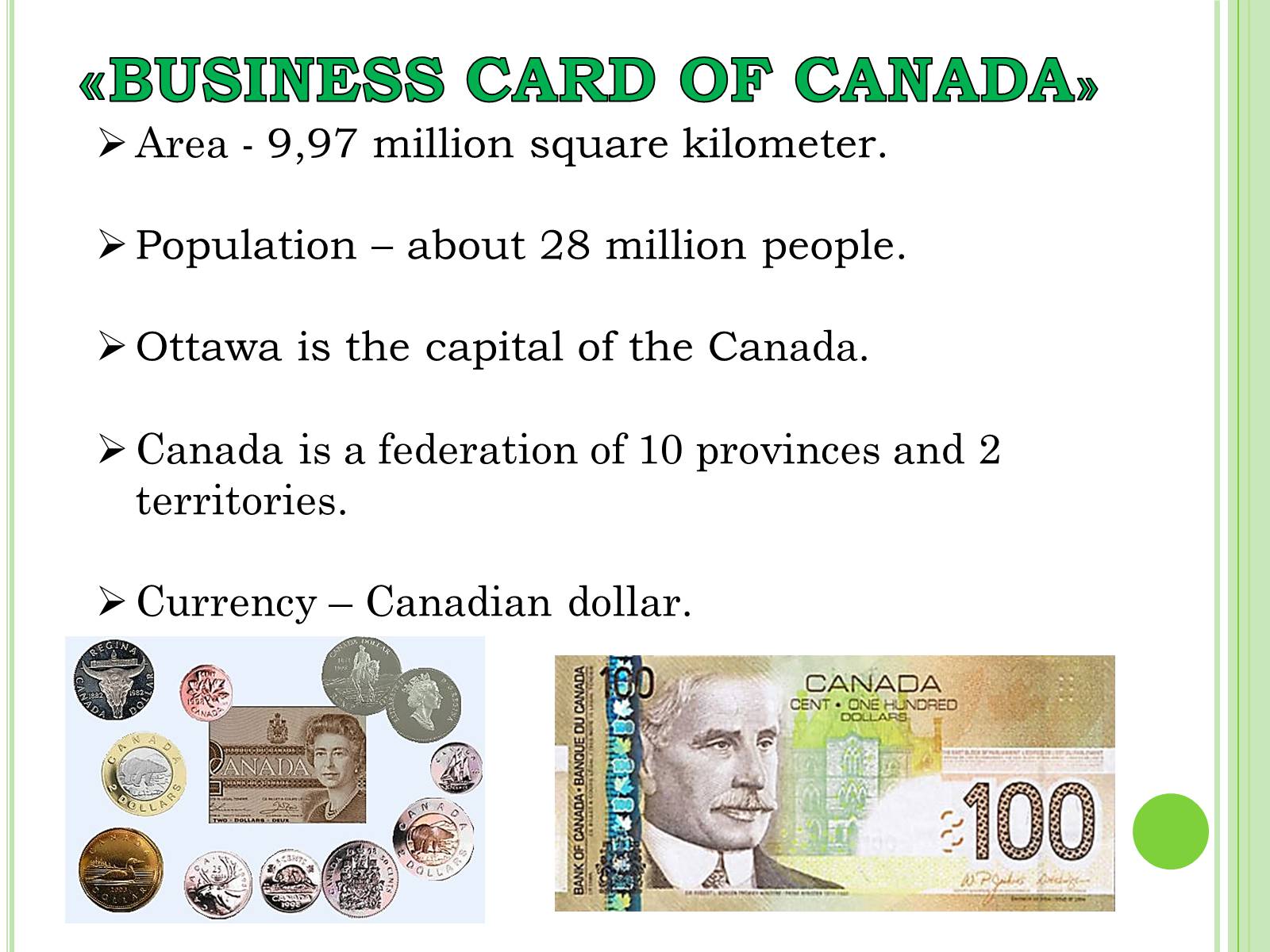 Презентація на тему «Canada» (варіант 9) - Слайд #2