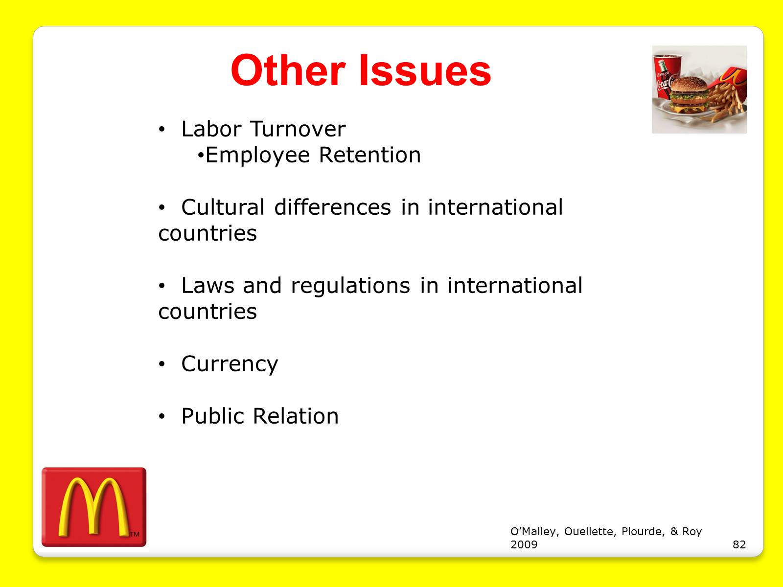 Презентація на тему «McDonald’s Corporation» - Слайд #82