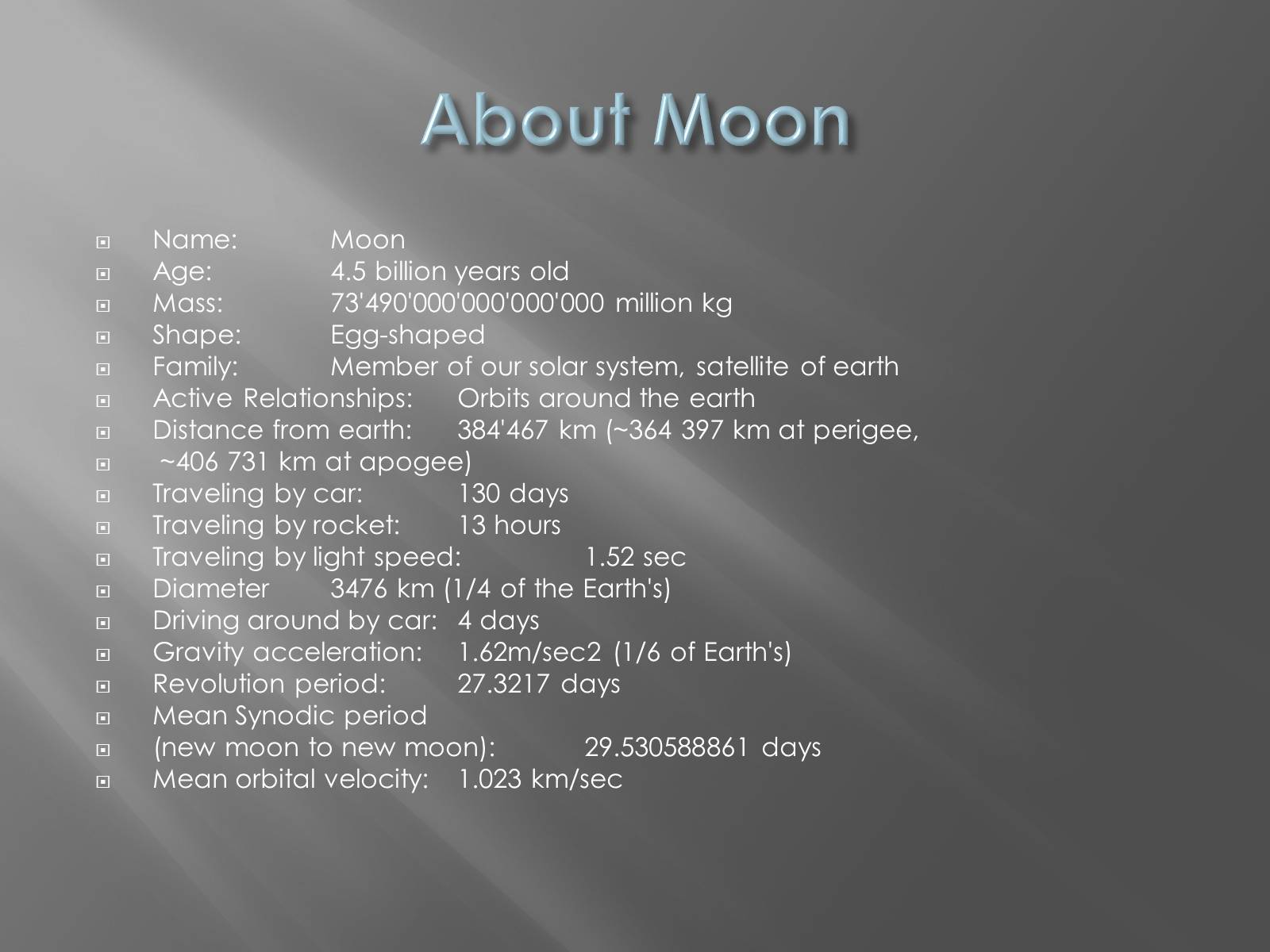 Презентація на тему «Moon» - Слайд #2