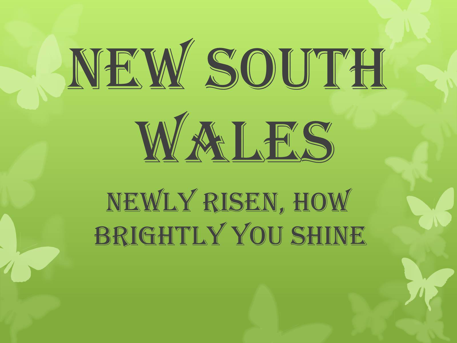 Презентація на тему «New South Wales» - Слайд #1