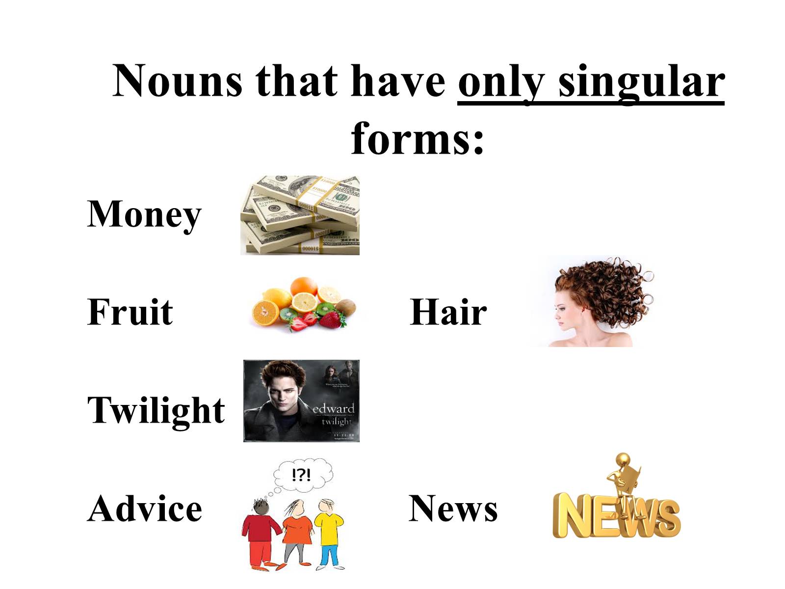 Презентація на тему «Nouns in English» - Слайд #18