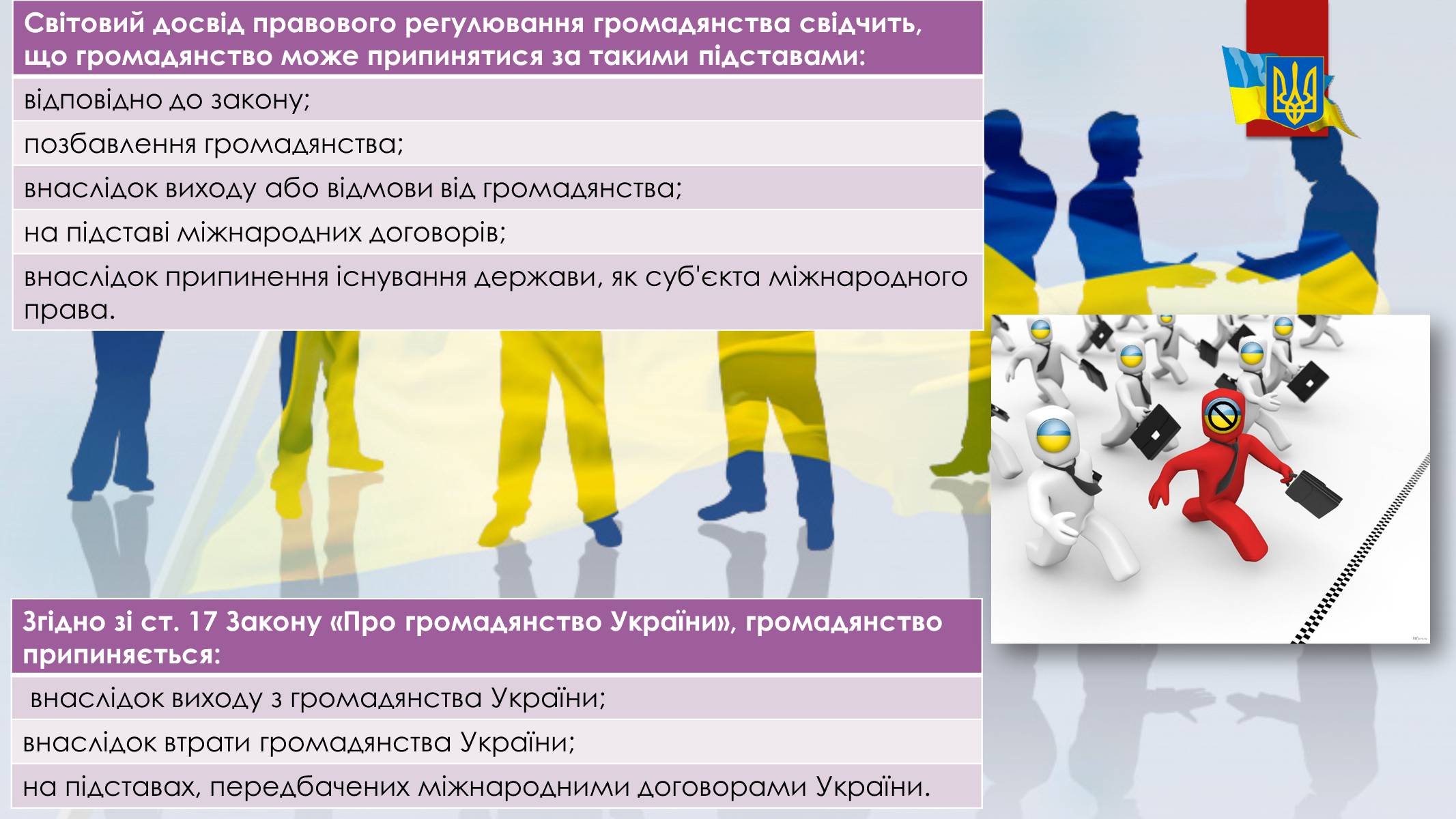 Презентація на тему «Українське громадянство» - Слайд #8