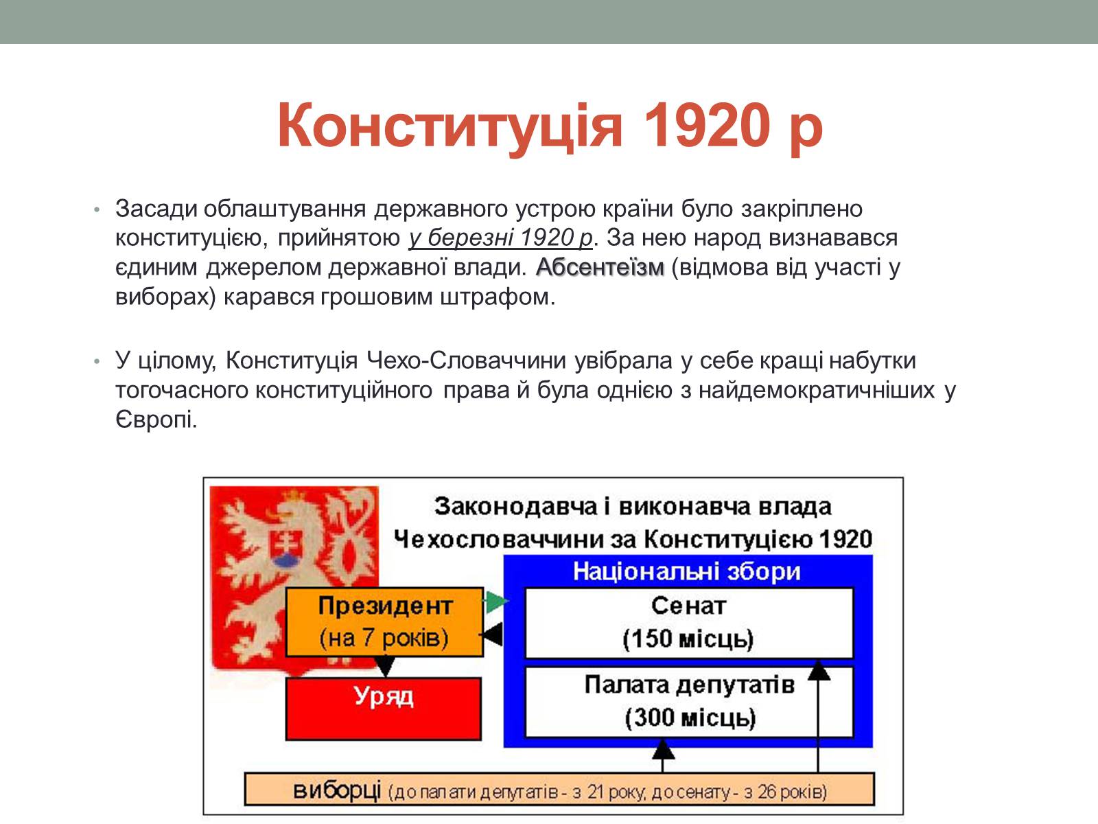 Презентація на тему «Чехословаччина 20-30 роки» (варіант 2) - Слайд #5