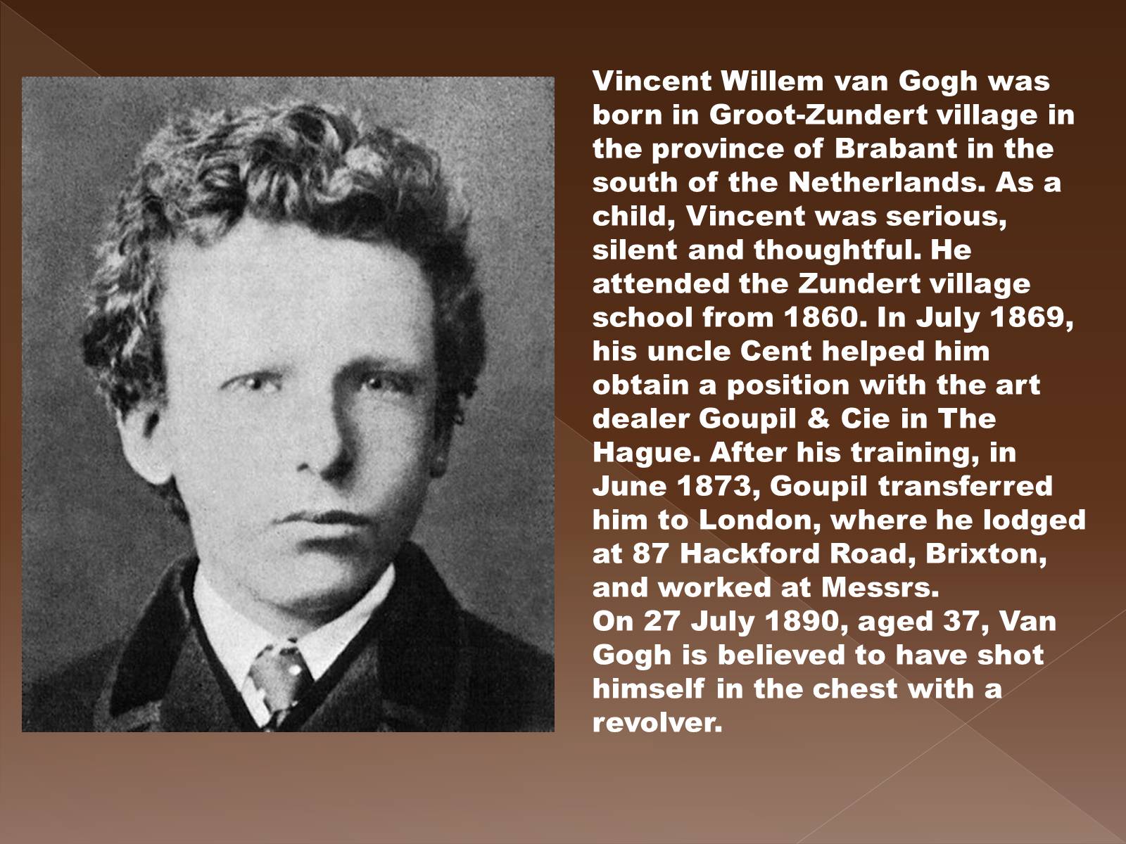 Презентація на тему «Vincent Willem van Gogh» (варіант 2) - Слайд #2