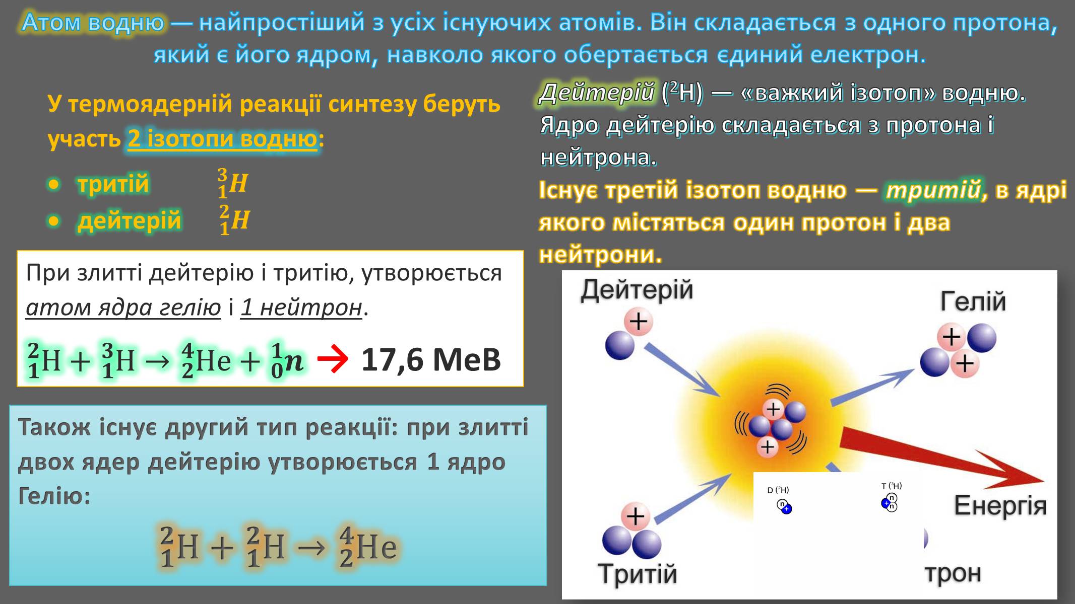 Презентація на тему «Реакції термоядерного синтезу» - Слайд #3