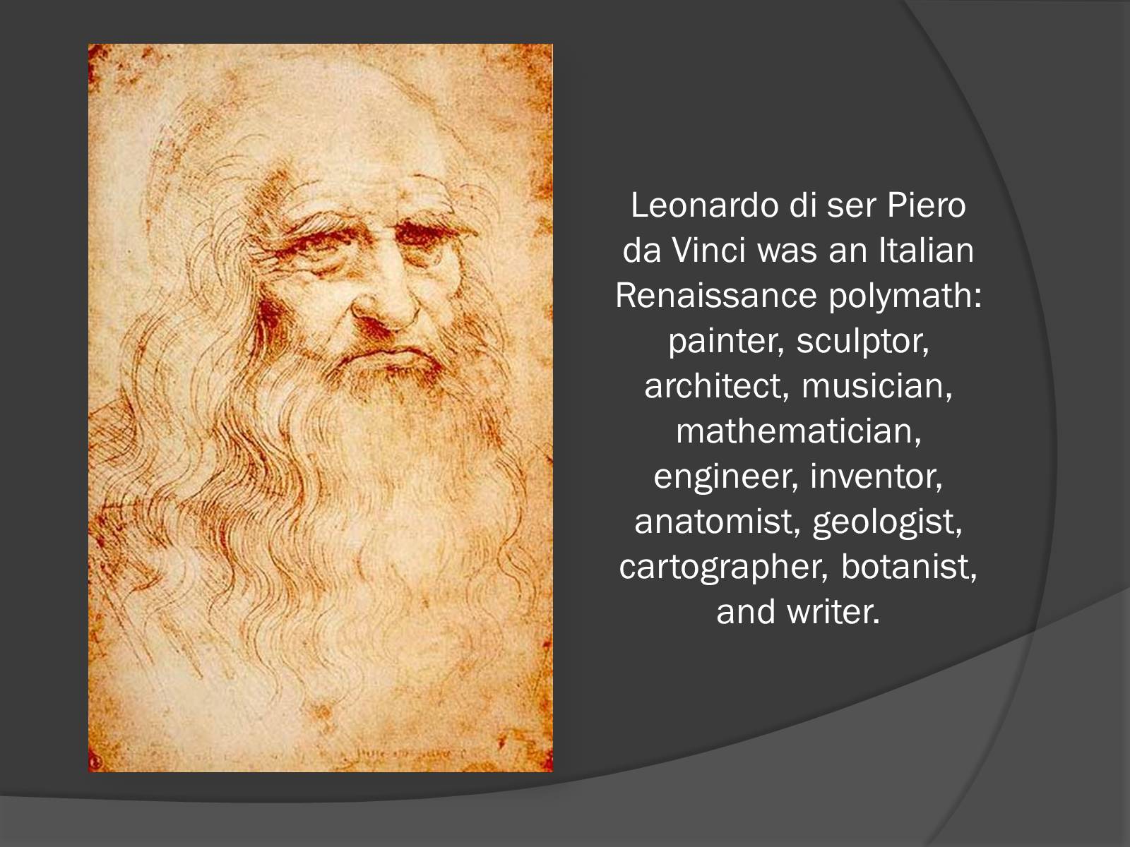 Презентація на тему «Леонардо да Вінчі» (варіант 9) - Слайд #2