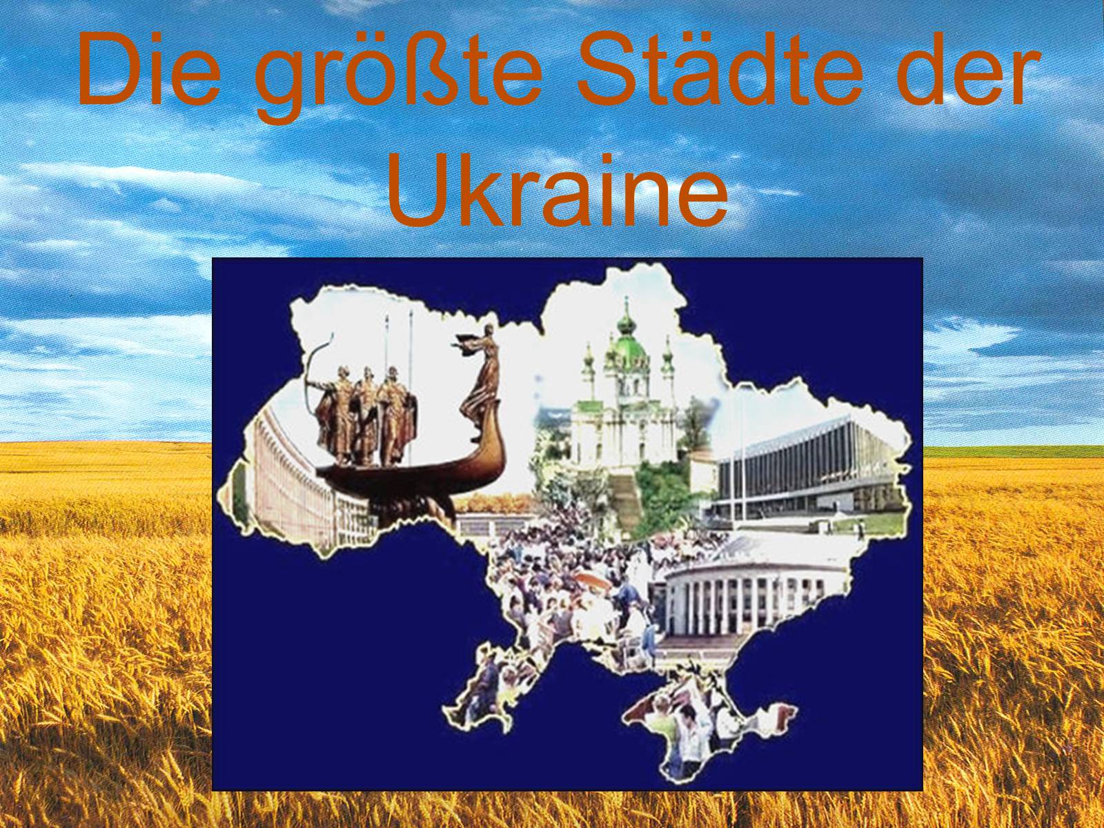 Презентація на тему «Die Ukraine» (варіант 4) - Слайд #13