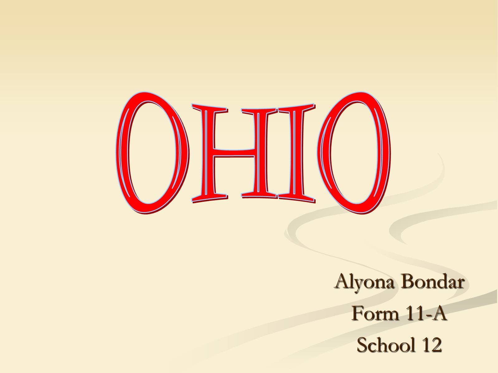 Презентація на тему «Ohio» - Слайд #1