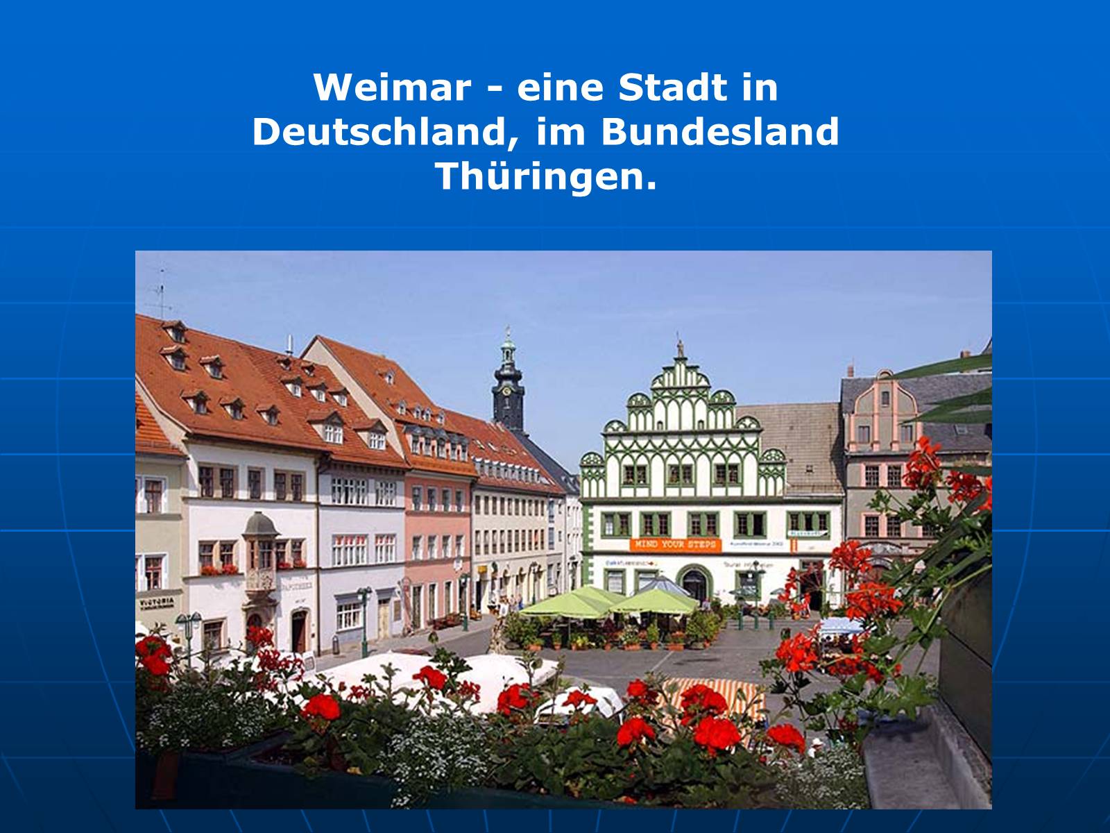 Презентація на тему «Die Stadt Weimar» - Слайд #2