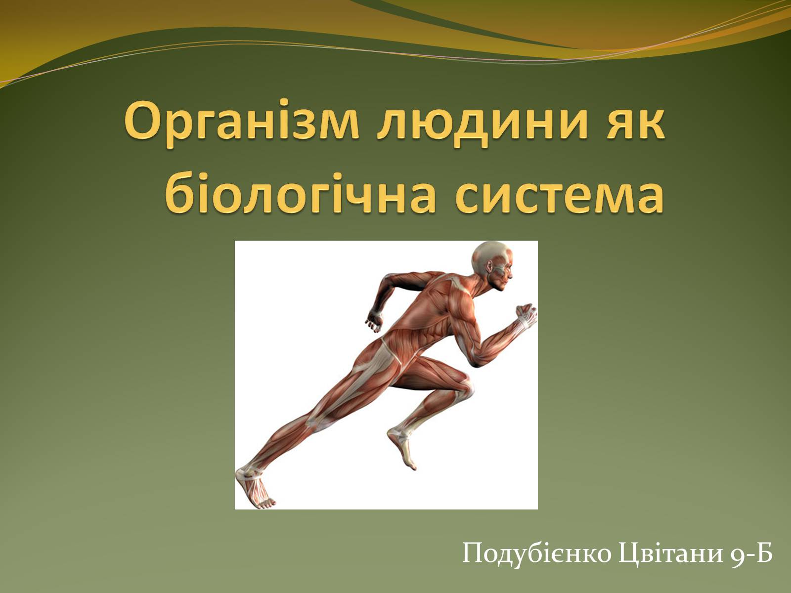 Презентація на тему «Організм людини як біологічна система» - Слайд #1