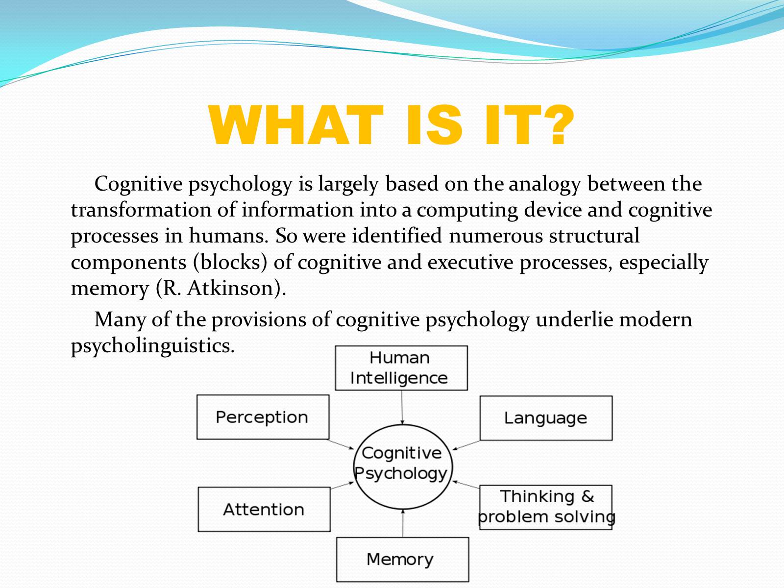 Презентація на тему «Сognitive psychology» - Слайд #3