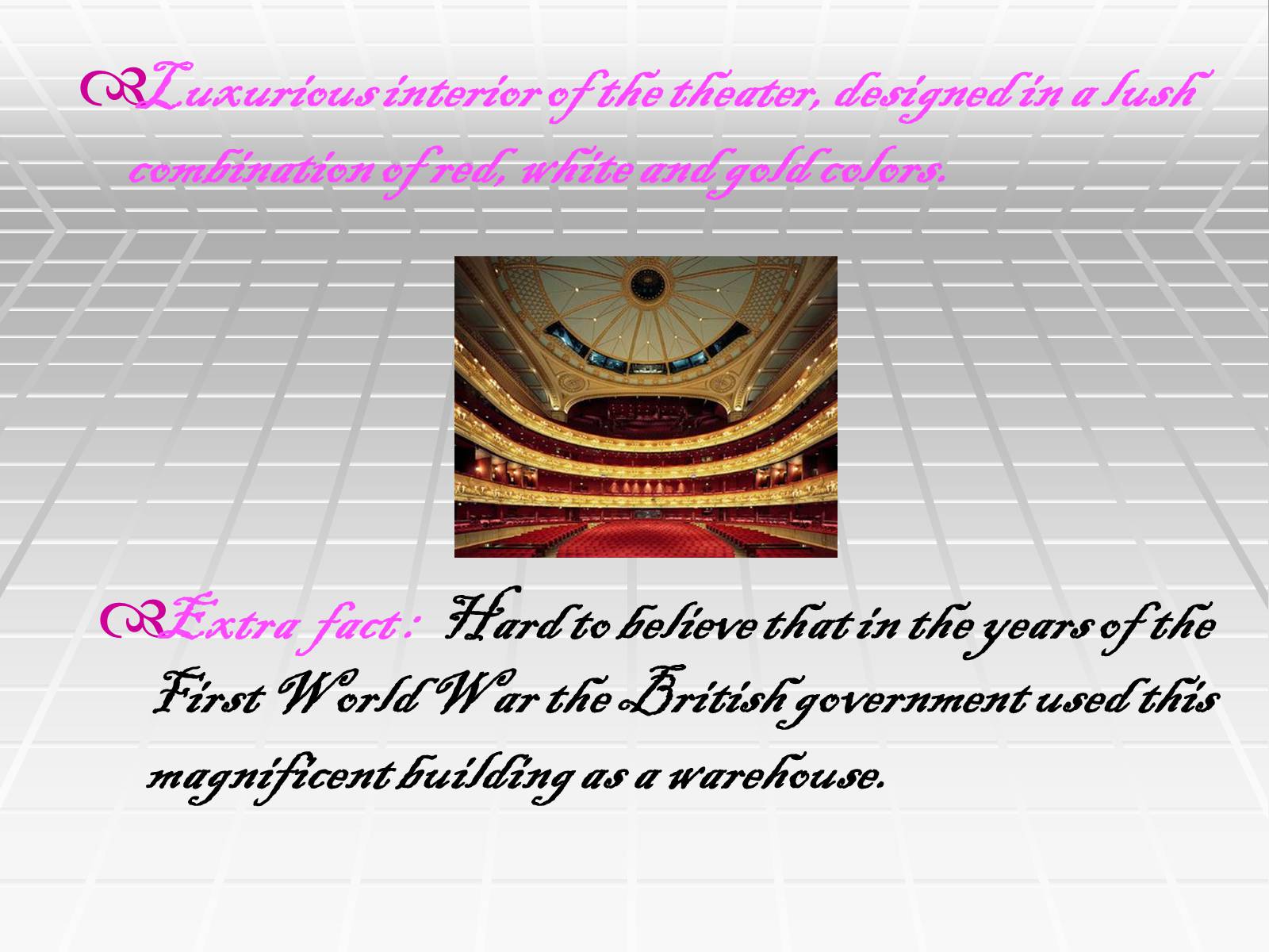 Презентація на тему «Royal Opera House» - Слайд #4