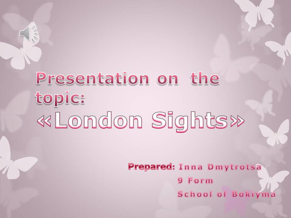 Презентація на тему «London Sights» (варіант 2) - Слайд #1