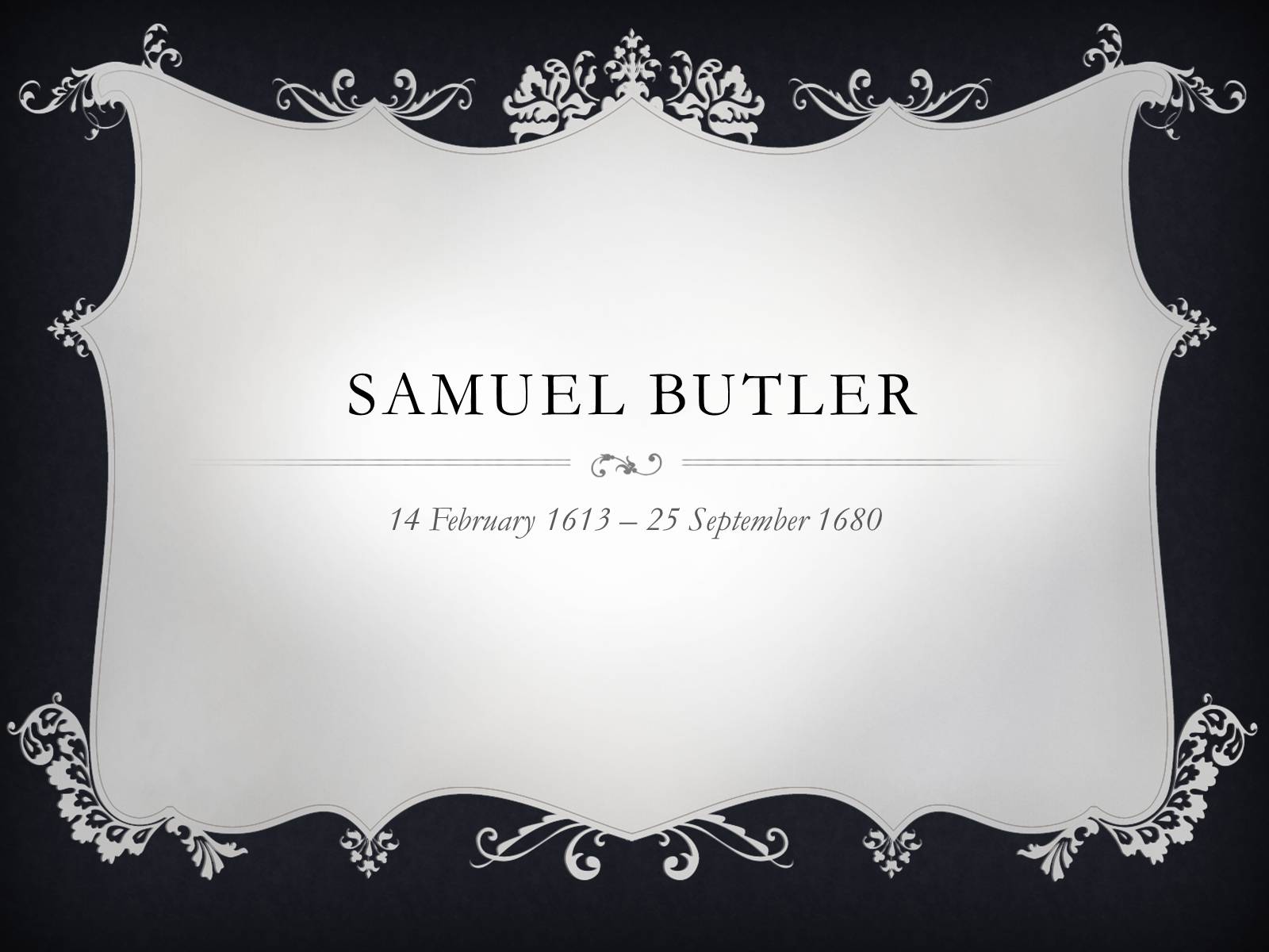 Презентація на тему «Samuel Butler» - Слайд #1