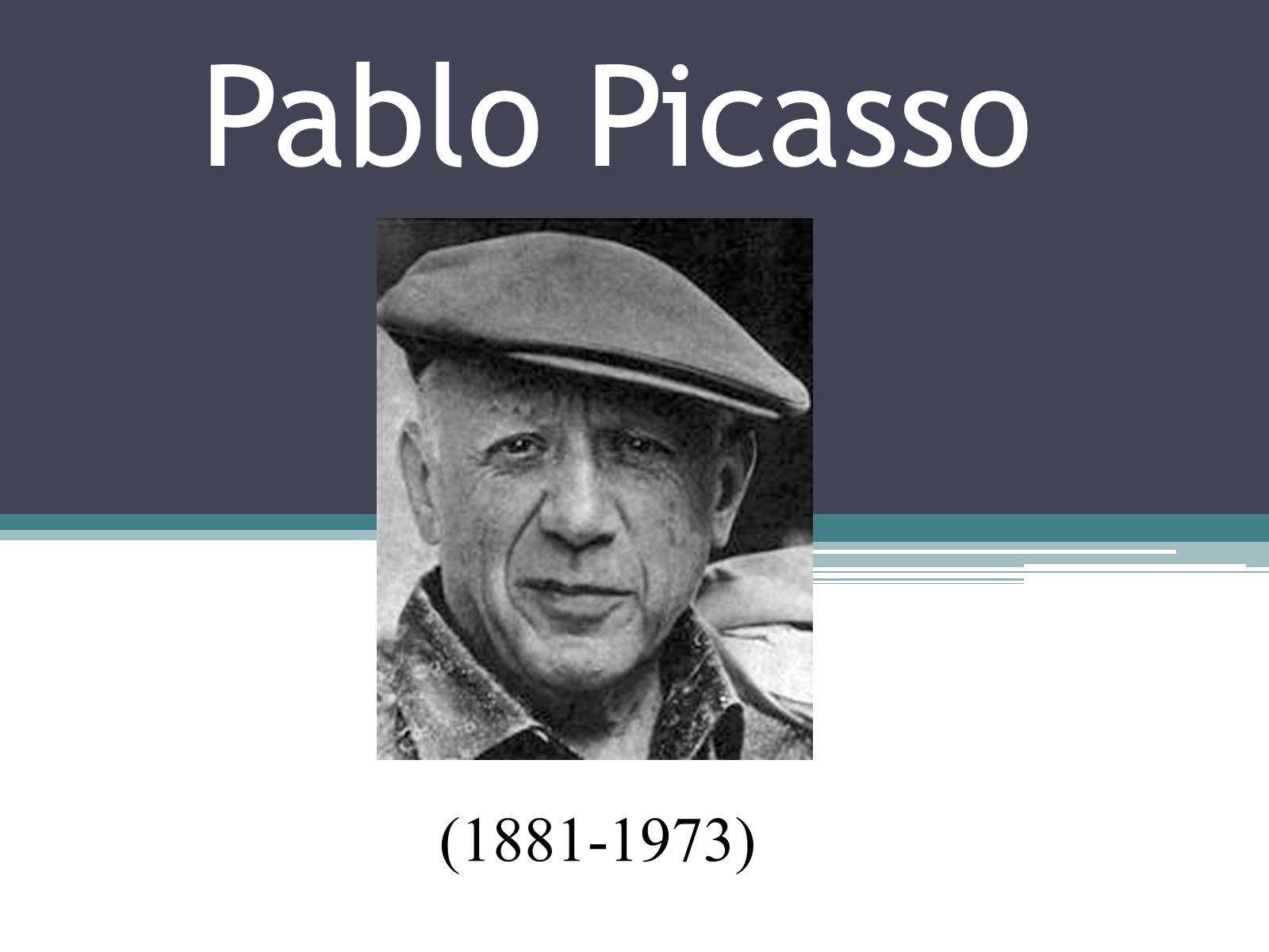 Презентація на тему «Pablo Picasso» (варіант 7) - Слайд #1