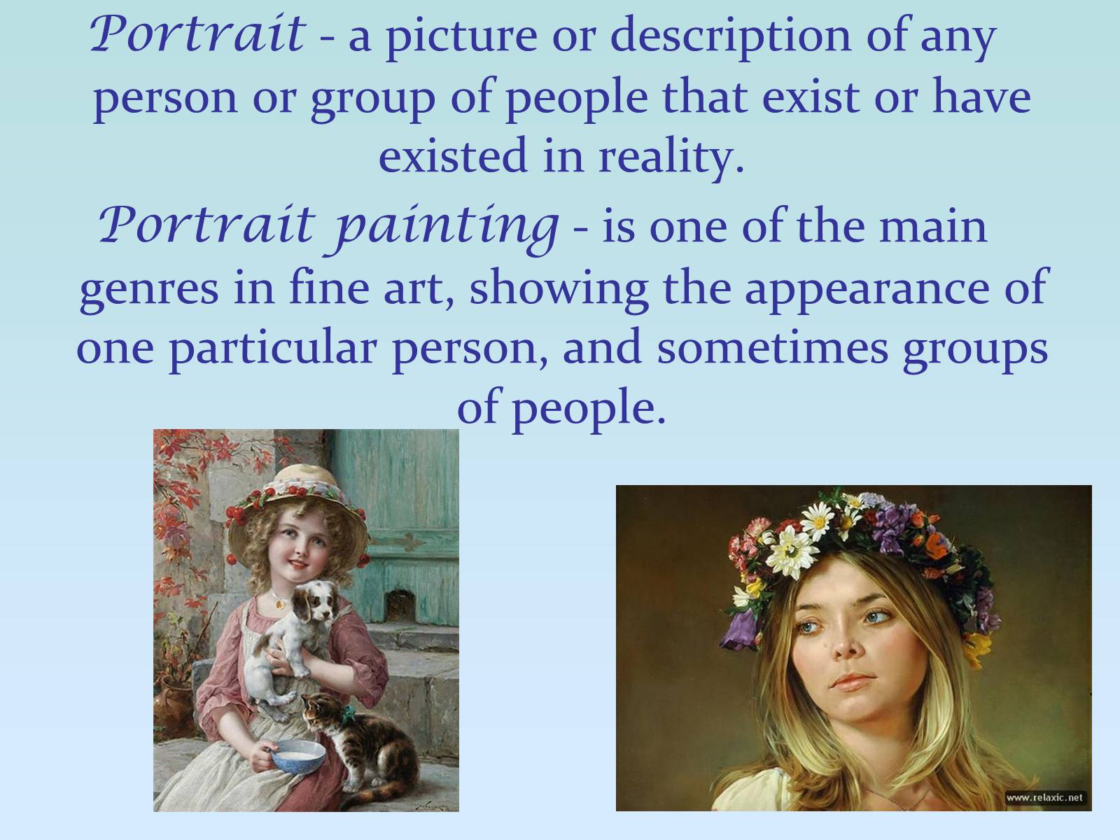 Презентація на тему «Portrait painting» - Слайд #2