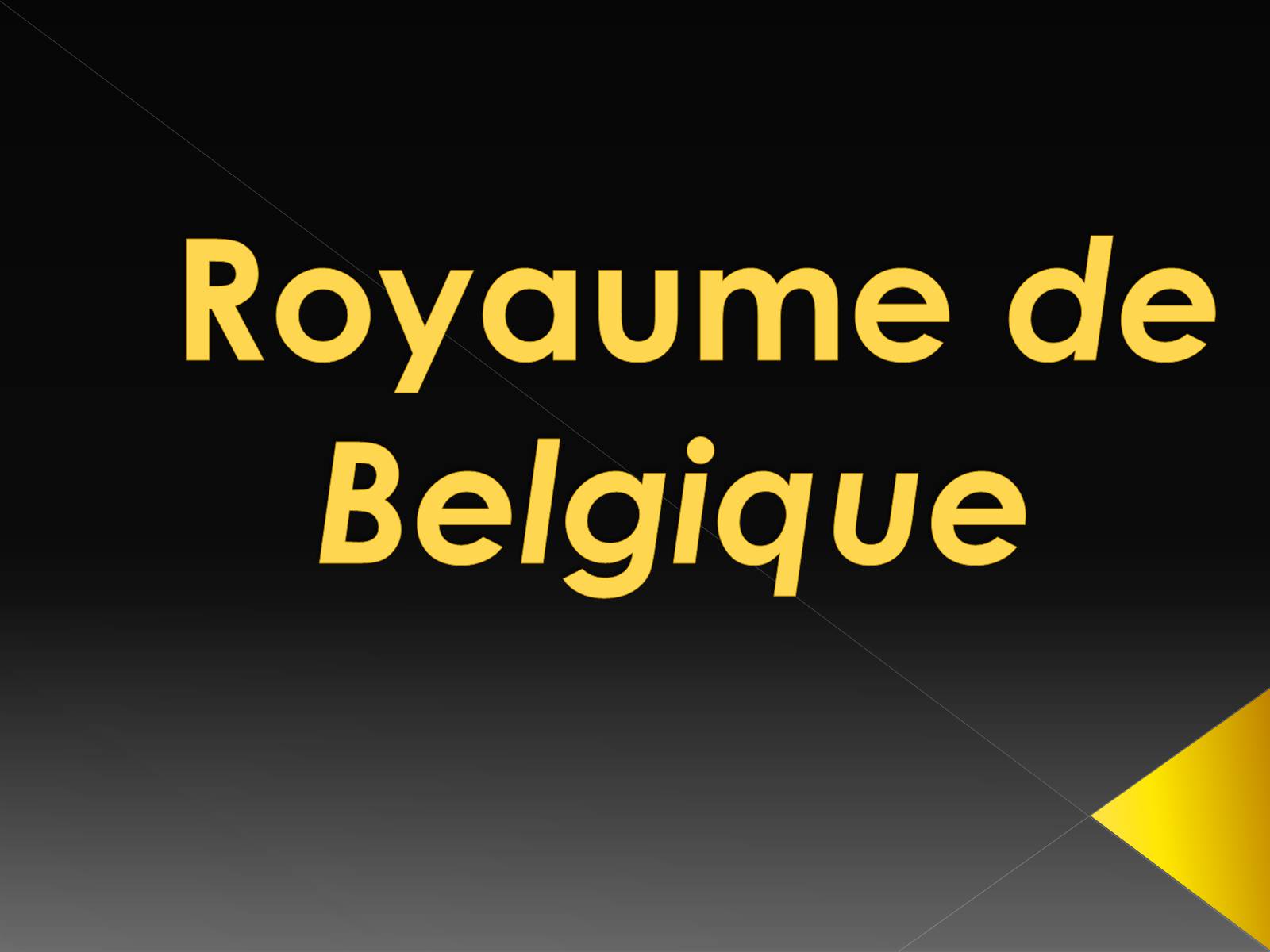 Презентація на тему «Royaume de Belgique» - Слайд #1