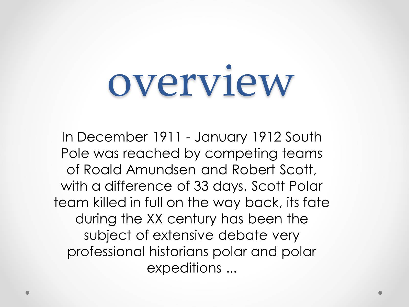 Презентація на тему «Оverview» - Слайд #1