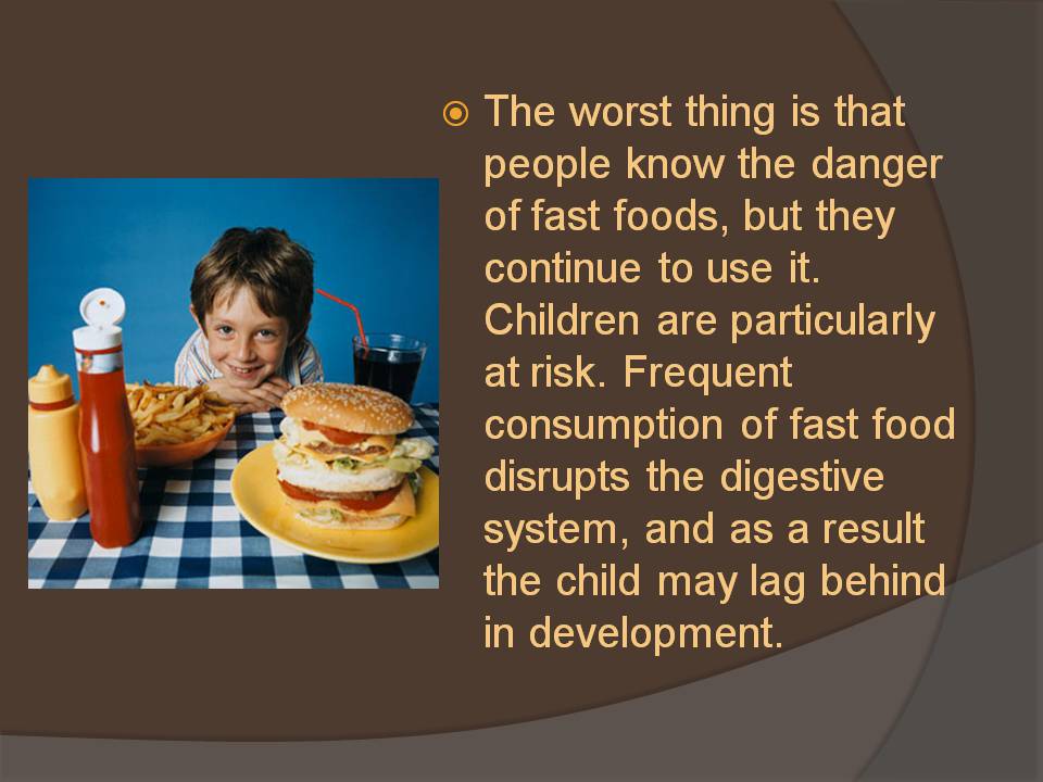 Презентація на тему «The effect of fast food on the human body» - Слайд #5