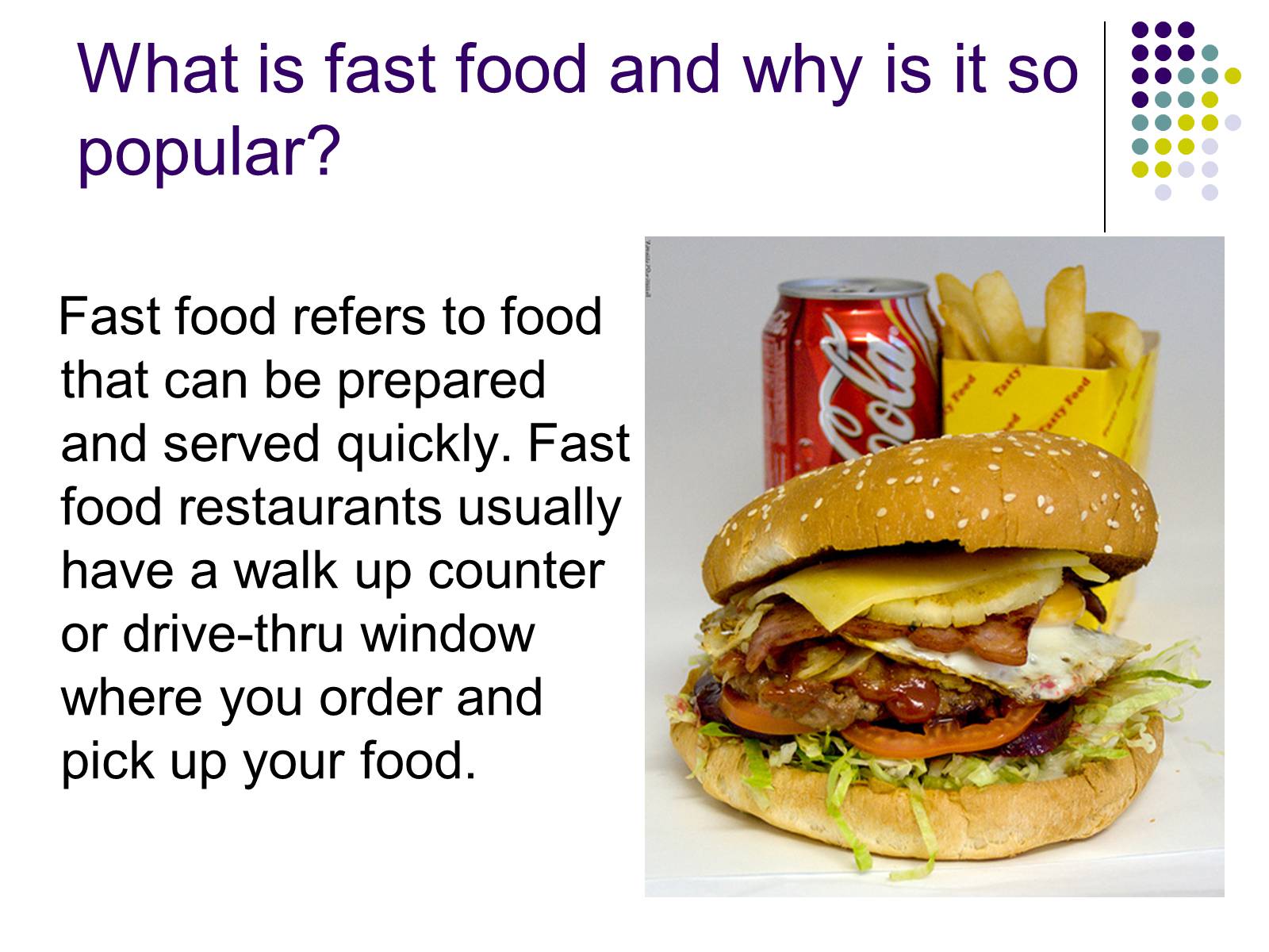 Презентація на тему «Fast food» (варіант 2) - Слайд #2