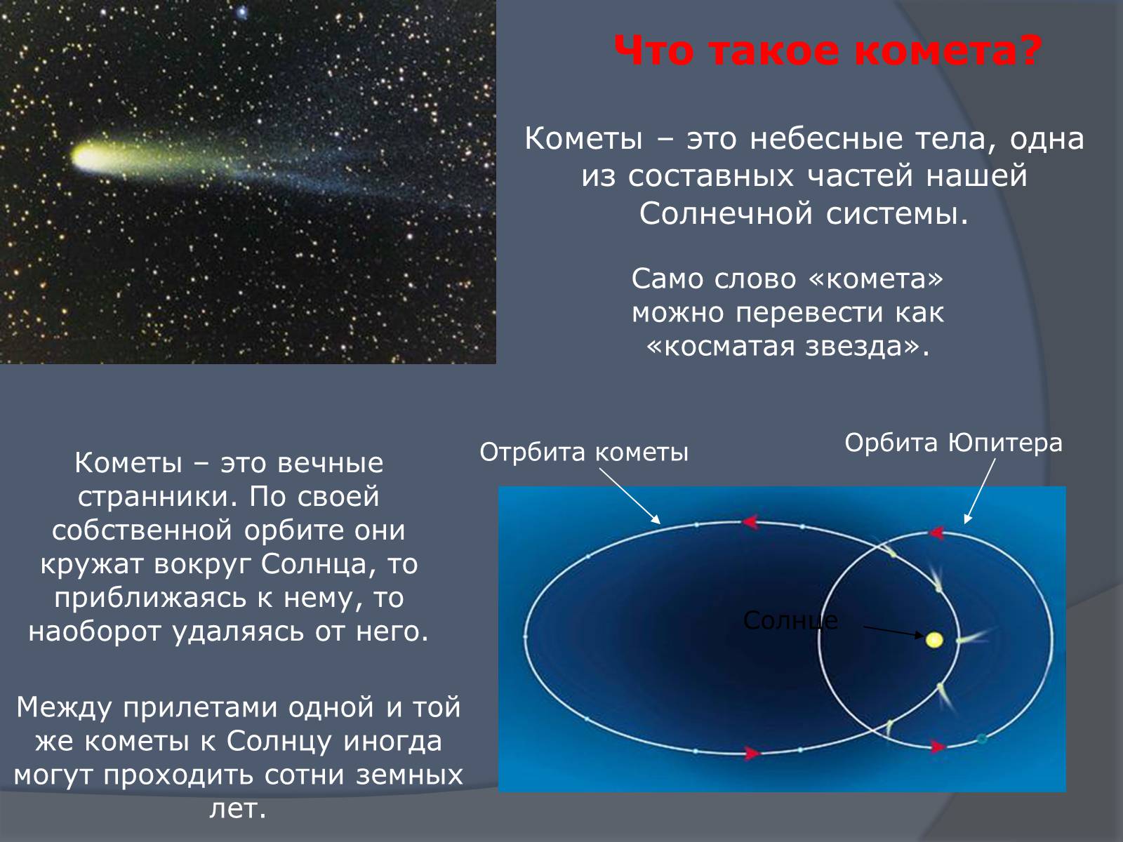 Презентація на тему «Что такое кометы» - Слайд #3
