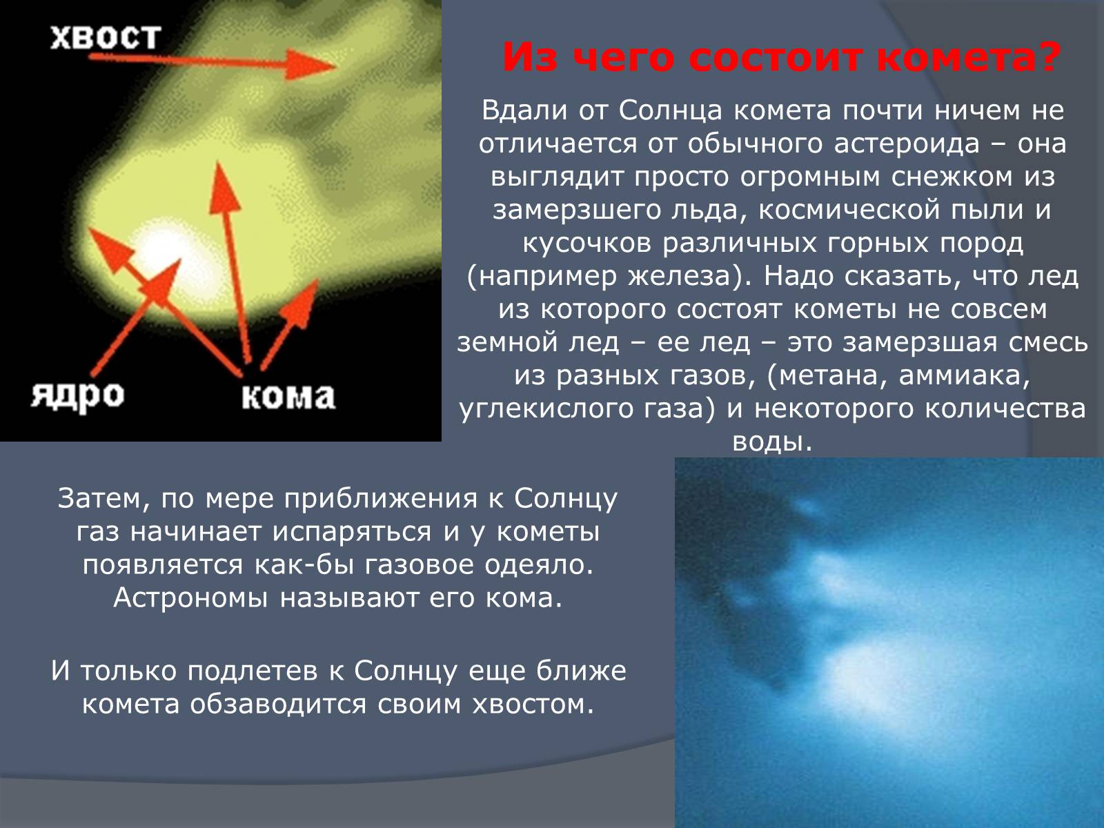 Презентація на тему «Что такое кометы» - Слайд #4