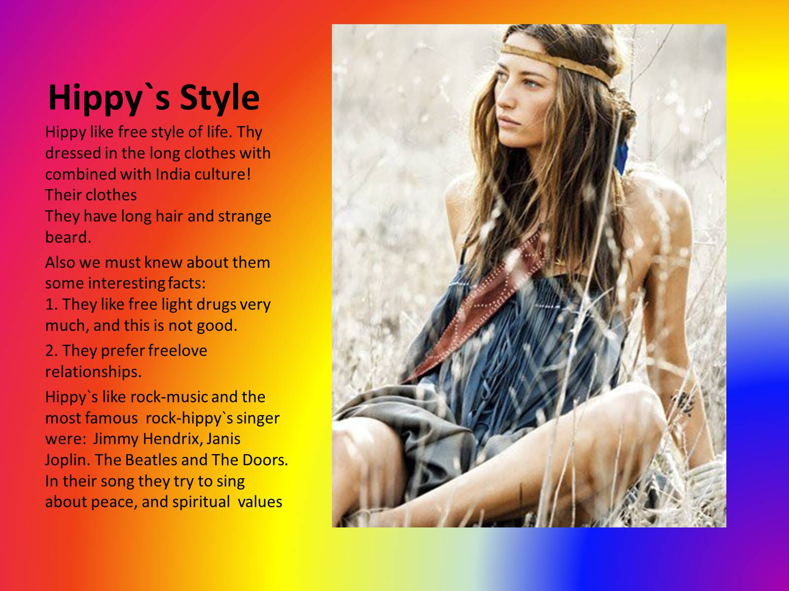 Презентація на тему «Hippy’s subculture» - Слайд #5