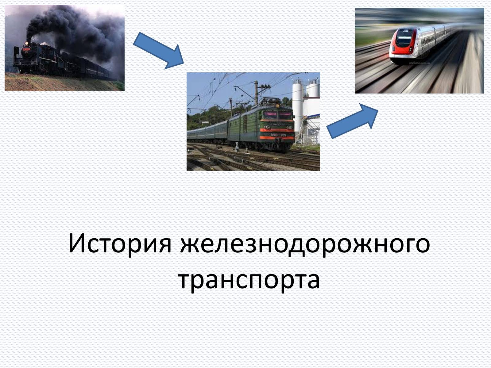 Презентація на тему «История железнодорожного транспорта» - Слайд #1