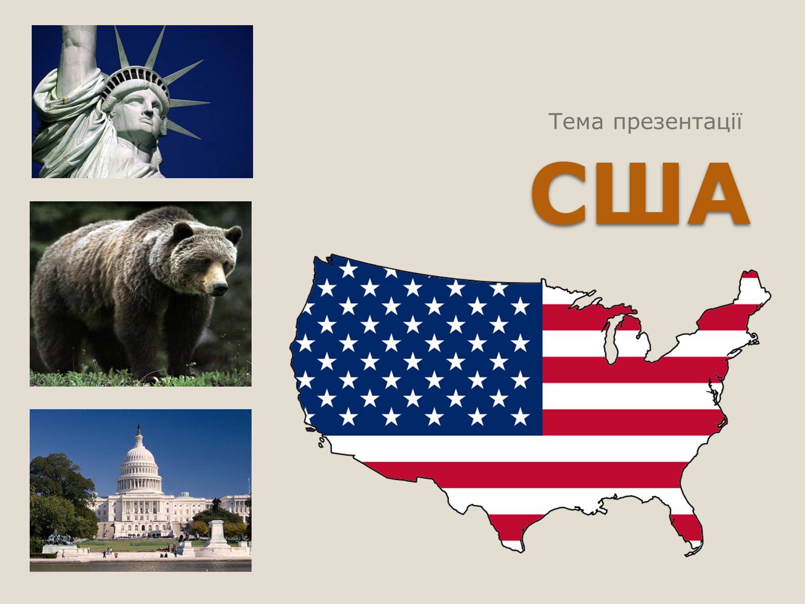 Презентація на тему «США» (варіант 3) - Слайд #1