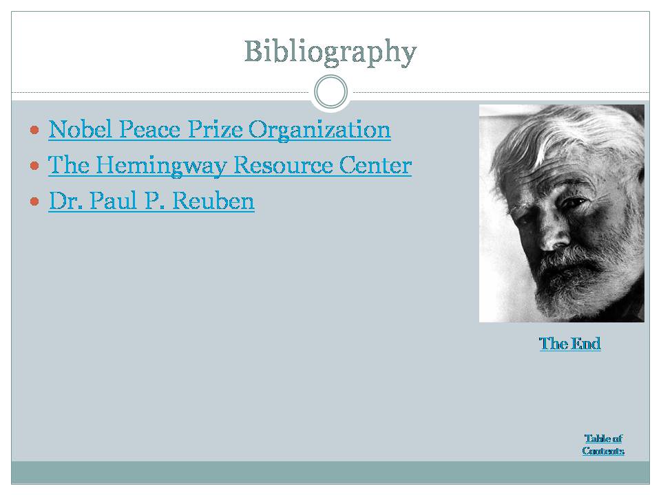 Презентація на тему «A Biography of Ernest Hemingway» (варіант 2) - Слайд #9