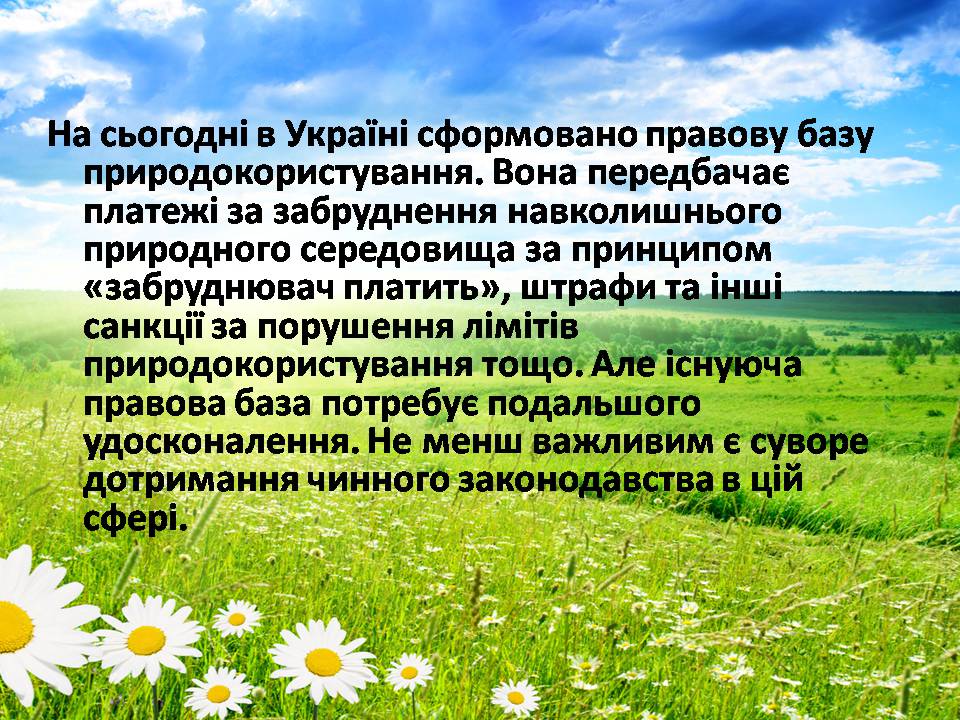 Презентація на тему «Сучасні проблеми природокористування в Україні» - Слайд #14