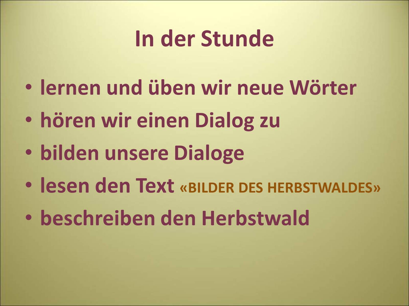 Презентація на тему «Es herbstet schon» - Слайд #2