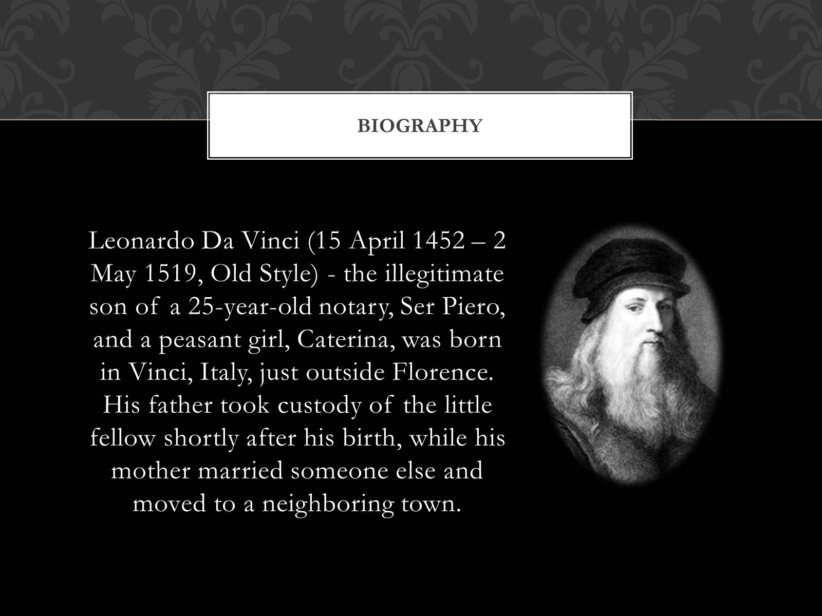 Презентація на тему «Леонардо да Вінчі» (варіант 23) - Слайд #2