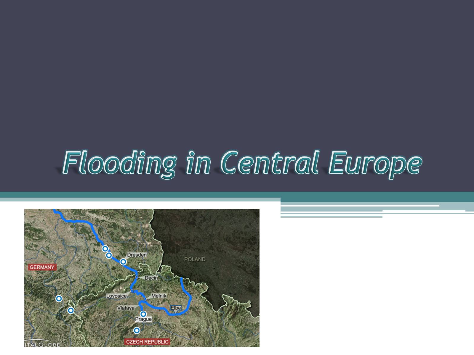 Презентація на тему «Flooding in Central Europe» - Слайд #1