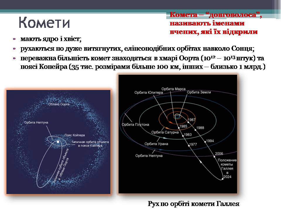 Презентація на тему «Малі тіла сонячної системи» (варіант 12) - Слайд #10