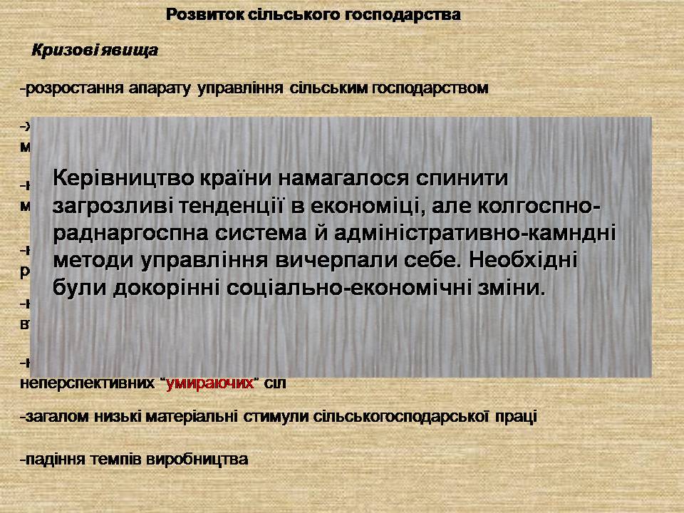 Презентація на тему «Україна у період загострення радянської системи» - Слайд #12